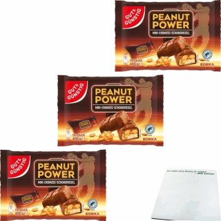 Gut & Günstig mini Peanut 3er pack (48 Stück 3x400g Packung) + usy Block