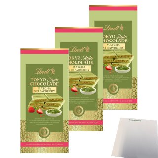 TSC Matcha Strawberry 3er Pack (3x145g Tafel) + usy Block