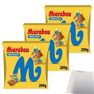 Marabou Mini Box 3er pack (3x209g Packung) + usy Block