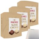 Hachez Schokolade Süße Grüße 3er Pack (3x40g Packung) + usy Block