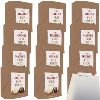 Hachez Schokolade Pralinenmischung Für Dich VPE (12x40g Packung) + usy Block