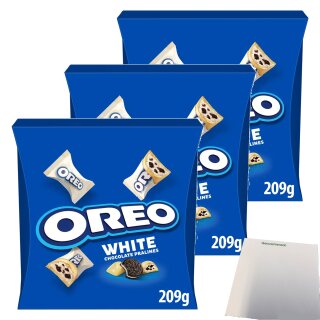 Oreo White Mini Box 3er Pack (3x209g Packung) + usy Block