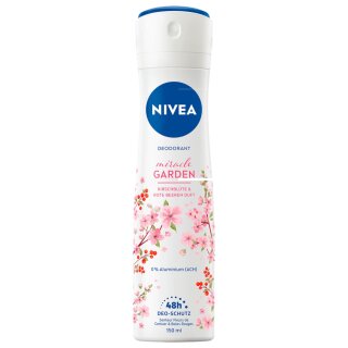 NIVEA Deo Spray Miracle Garden Kirschblüte 3er Pack (3x150ml Dose)