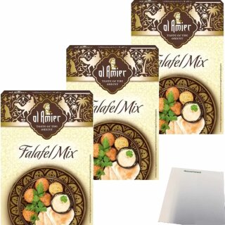 AI Amier Falafel-Mix 3er Pack (3x200g Packung) + usy Block