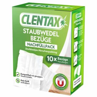 Clentax Staubwedel Bezüge Nachfüllpack (10stk Packung)