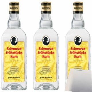 Korn Schwarze Frühstückskorn 32% 3er Pack (3x0,7l Flasche) + usy Block