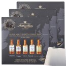 A.Berg Schokolade Whisky Fläschchen 3er Pack (3x155g Packung) + usy Block