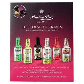 A.Berg Schokolade mit Cocktails (125g Packung)