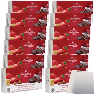 A.Berg Schokolade Erdbeere in Schaumwein VPE (12x220g Packung) + usy Block