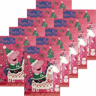 Adventskalender Peppa Pig Milchschokolade 10er Pack (10x65g) Sonderpreis MHD 30.06.2024