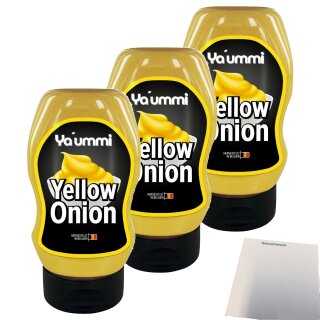 Ya´ummi Yellow Onion 3er Pack (3x300ml Flasche) + usy Block