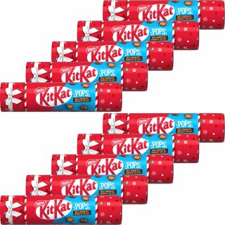 KitKat Pops Rolle Knusperwaffelstückchen 10er Pack (10x80g) MHD 05.2024 Restposten Sonderpreis