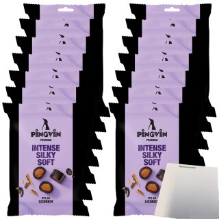 Toms Pingvin Lakritz Intense Silky Soft VPE (14x90g Packung) + usy Block