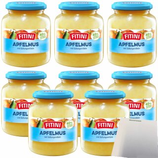 Fitini Apfelmus (8x370ml Glas) VPE + usy Block