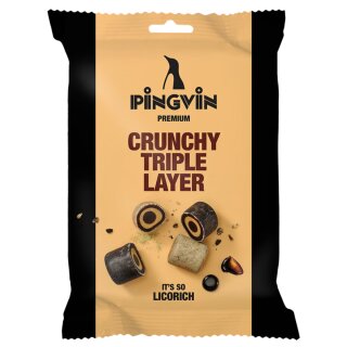 Toms Pingvin Lakritz Crunchy Triple Layer (90g Packung)