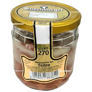 Sudenburger Hausmacher Art Sülze (270g Glas)