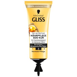 Schwarzkopf Gliss Haarkur SOS Oil Nutritive 5er Pack (5x15ml Stück)