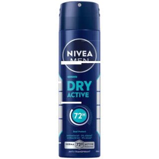 Nivea Deo Spray Men Dry Active 5er Pack (5x150ml Flasche)
