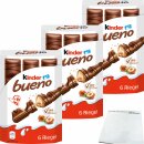 Kinder Bueno 6Stk 3er Pack (3x129g Packung) + usy Block