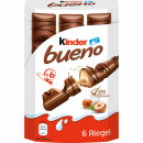 Kinder Bueno 6Stk 6er Pack (6x129g Packung) + usy Block