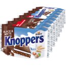 Knoppers Black and White Waffelschnitte (8x25g Packung)...