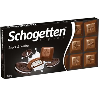 Schogetten Black & White (13x100g Karton) MHD 30.11.2025 Restposten Sonderpreis