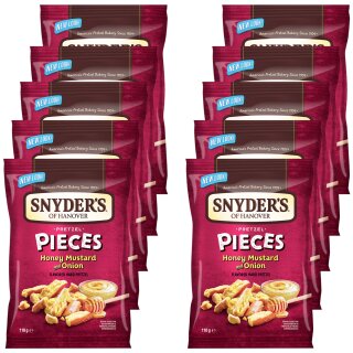 Snyder’s Pretzel Honey Mustard & Onion VPE (10x110g Packung)