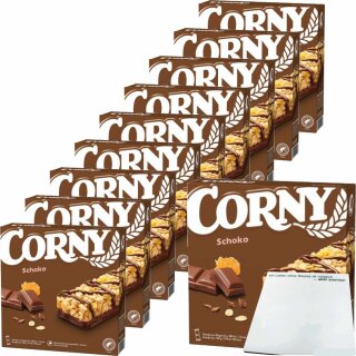 Corny Müsliriegel Schoko 6x25g (10x150g Karton) + usy Block