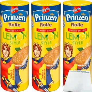 Prinzen Rolle Lemon Style Limited Edition 3er Pack (3x352g Packung) + usy Block