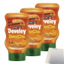 Develey Foodtrip-Sauce Sweet Chili 3er Pack (3x300ml Flasche) + usy Block