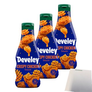 Develey Chicken Sauce 3er Pack (3x250ml Flasche) + usy Block
