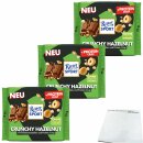 Ritter Sport Crunchy Hazelnut + Protein Crisp 3er Pack...