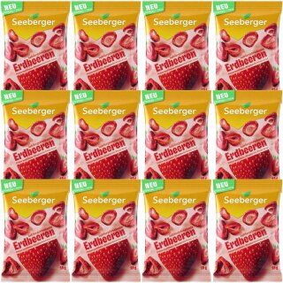 Seeberger Gefriergetrocknete Erdbeeren (12x15g Beutel) VPE