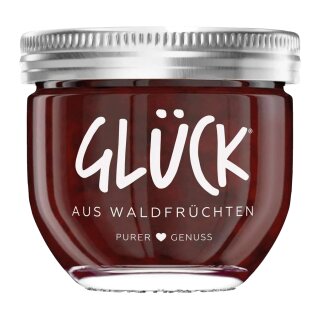 Glück Fruchtaufstrich Waldfrucht (230g Glas)
