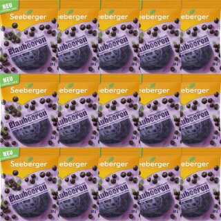 Seeberger Gefriergetrocknete Blaubeeren (15x15g Beutel) VPE