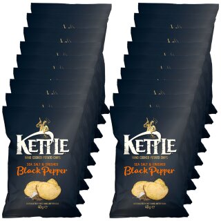Kettle Chips Crush Black Pepper VPE (18x40g Packung)
