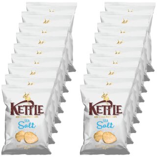 Kettle Chips mit Meersalz VPE (18x40g Packung)