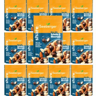 Seeberger Nuss-Mix Schoko & Meersalz (13x110g Beutel) VPE