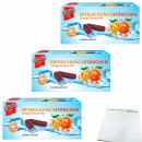 DeBeukelaer Erfrischungsstäbchen Orange-Zitrone-Mix 3er Pack (3x75g Packung) + usy Block