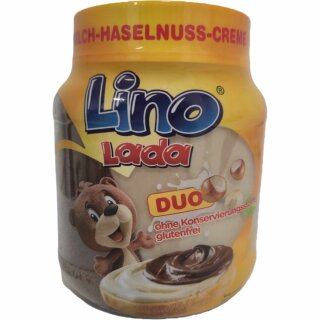 Lino Lada Duo Milch-Haselnuss-Creme (350g Glas)