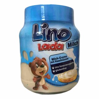 Lino Lada Milch-Creme mit Haselnüssen (350g Glas)