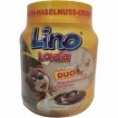 Lino Lada Duo Milch-Haselnuss-Creme (350g Glas) + usy Block