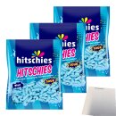Hitschies Sour Blue 3er Pack (3x140g Beutel) + usy Block