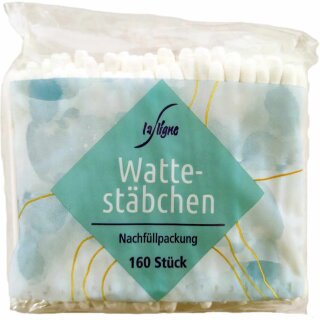 la ligne Wattestäbchen Nachfüllpackung (160Stk Packung)