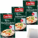 Lien Ying Reis-Bandnudeln 3er Pack (3x250g Beutel) + usy Block