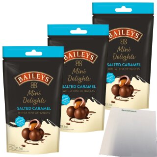 Baileys Schokolade Mini Delights Salted Caramel 3er Pack (3x102g Beutel) + usy Block