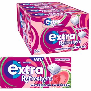 Wrigleys Extra Refreshers Wassermelone Himbeere (12x8 Stück) VPE