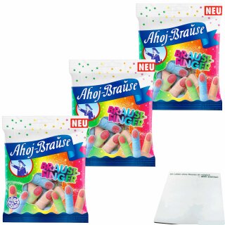 Ahoj-Brause Brause Finger 3er Pack (3x150g Packung) + usy Block