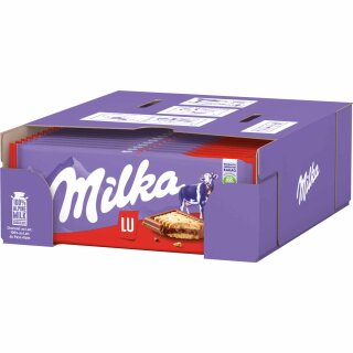 Milka Alpenmilch Schokolade mit LU Keks VPE (18x87g Karton) MHD 18.02.2026 Sonderpreis