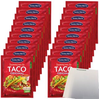 Santa Maria Seasoning Mix Taco VPE (20x28g Packung) + usy Block